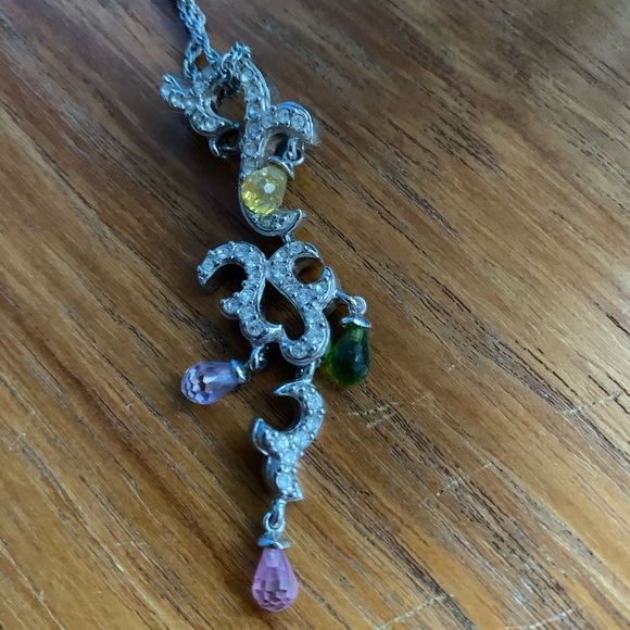 Vintage Mary Kay crystal and silver necklace - Picture 5 of 5